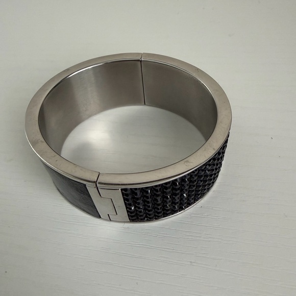 Swarovski Black Crystal Cuff Bracelet - Picture 6 of 6